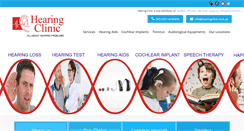 Desktop Screenshot of hearingclinic.com.pk