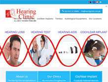 Tablet Screenshot of hearingclinic.com.pk